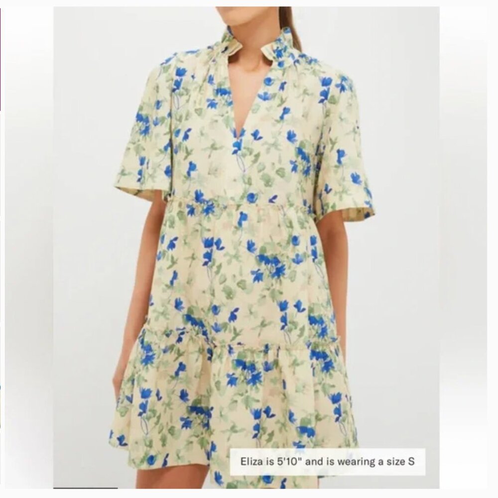 Tuckernuck Bellflower Blooms Crawford Dress - Size Small